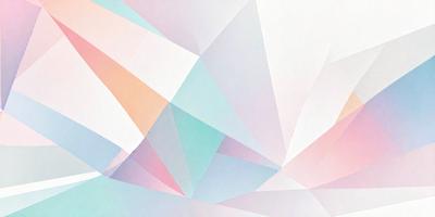 The primary subject of the image is a colorful, geometric pattern. The setting is a white background, which provides a clean and minimalist appearance. The visual style is a combination of digital art and illustration, creating a vibrant and artistic representation. The dominant colors in the image are pink, blue, and white, which contribute to a cheerful and lively atmosphere.