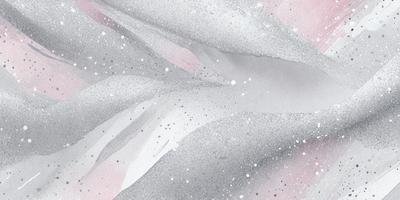 The primary subject of the image is a white, flowing, and swirling object, which appears to be a painting or drawing. The setting is a pink background, which adds a contrasting and vibrant touch to the artwork. The visual style is a combination of digital art and illustration, creating a unique and eye-catching piece. The colors and mood of the image are predominantly white and pink, giving it a soft and delicate appearance.