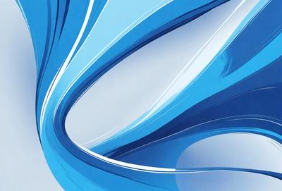 The primary subject of the image is a blue and white swirl pattern. The setting is a white background, which provides a clean and minimalist appearance. The visual style is a digital art or illustration, as the swirl pattern is created using a computer or digital medium. The dominant colors are blue and white, giving the image a calm and soothing atmosphere.