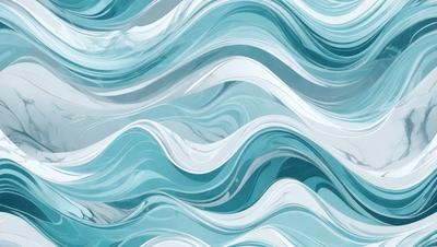 The primary subject of the image is a blue and white ocean wave. The setting is the ocean, with the wave being the main focus of the image. The visual style is a photo of the ocean wave, capturing the natural beauty of the scene. The dominant colors are blue and white, creating a serene and calming atmosphere.