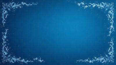 The primary subject of the image is a blue background with white snowflakes. The setting is a blue sky, and the visual style is a digital art or illustration. The dominant colors are blue and white, creating a calm and serene atmosphere.