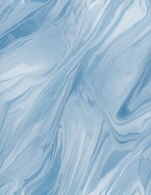The primary subject of the image is a blue and white patterned surface, which appears to be a wall or a piece of artwork. The setting is a room with a blue and white color scheme. The visual style is a combination of digital art and illustration, creating a unique and eye-catching design. The colors and mood of the image are predominantly blue and white, giving it a calm and serene atmosphere.
