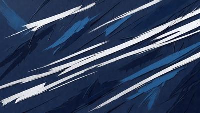 The primary subject of the image is a blue and white patterned background. The setting is a dark blue background with white and blue stripes. The visual style is a digital art or illustration, creating a unique and eye-catching design. The colors and mood of the image are predominantly dark blue and white, giving it a calm and sophisticated appearance.