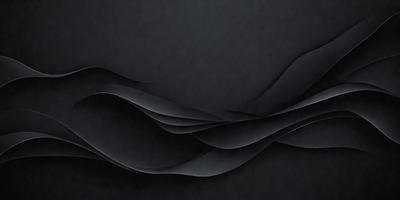 The primary subject of the image is a black and white artwork featuring a wave-like pattern. The setting is a dark background, which contrasts with the artwork, creating a striking visual effect. The visual style is a combination of digital art and illustration, giving the image a unique and modern appearance. The dominant colors are black and white, with the wave pattern adding a touch of grayscale. The overall atmosphere of the image is dynamic and captivating.
