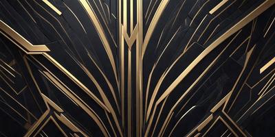 The primary subject of the image is a decorative piece featuring a gold and black color scheme. The setting is a black background, which contrasts with the gold and black design. The visual style appears to be a combination of digital art and illustration, creating a unique and eye-catching pattern. The colors and mood of the image are bold and striking, with the gold and black elements evoking a sense of luxury and sophistication.