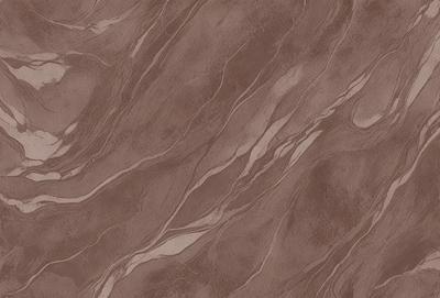 The primary subject of the image is a brown marble-like surface with a pattern of swirls and waves. The setting is a wall, and the visual style is a close-up of the marble pattern. The colors and mood of the image are warm and earthy, with the brown marble creating a natural and textured appearance.