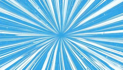 The primary subject of the image is a blue and white swirl pattern. The setting is a blue background, and the visual style appears to be a digital art or illustration. The dominant colors are blue and white, creating a sense of movement and energy in the image.