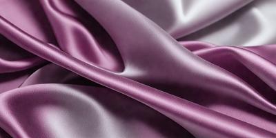 The primary subject of the image is a piece of purple fabric. The setting is a table, and the visual style is a close-up of the fabric. The colors and mood of the image are predominantly purple, creating a calm and soothing atmosphere.