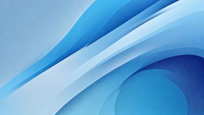 The primary subject of the image is a blue and white wave pattern. The setting is a blue background, and the visual style appears to be a digital art or illustration. The dominant colors are blue and white, creating a calm and soothing atmosphere.