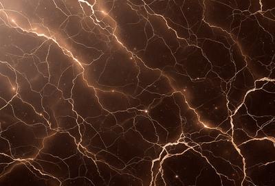 The primary subject of the image is a close-up of a marbled surface, possibly a piece of wood or a wall, with a pattern of light and dark streaks. The setting appears to be a dark room, with the marbled surface being the main focus of the image. The visual style is a close-up, which emphasizes the intricate pattern of the marbled surface. The colors and mood of the image are predominantly dark, with the light and dark streaks creating a sense of depth and texture.
