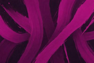 The primary subject of the image is a purple painting with a swirling design. The setting is a canvas, and the visual style appears to be a painting or drawing. The dominant colors in the painting are purple and pink, creating a warm and vibrant atmosphere.