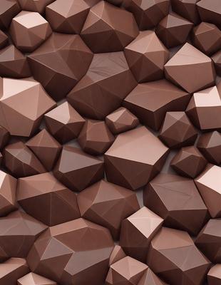 The primary subject of the image is a close-up of a brown, textured surface, possibly a wall or a piece of artwork. The setting appears to be indoors, with the surface being the main focus of the image. The visual style is a combination of photo and digital art, creating a unique and intriguing appearance. The colors and mood of the image are predominantly brown, giving it a warm and earthy feel.