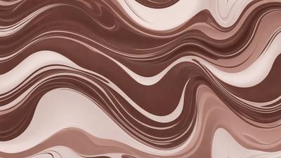 The primary subject of the image is a brown and white marbled wallpaper with a swirling pattern. The setting is a room with a brown and white marbled wallpaper. The visual style is a patterned wallpaper, and the colors and mood are warm and inviting.