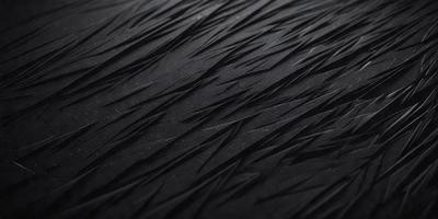 The primary subject of the image is a close-up of a black surface with a pattern of white lines. The setting appears to be a black background, and the visual style is a close-up of the pattern. The dominant colors are black and white, creating a contrasting and visually striking scene.