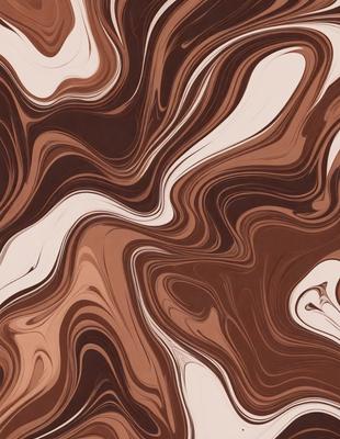 The image features a brown and white patterned surface, which appears to be a marbled or textured material. The primary subject of the image is a close-up of this patterned surface, showcasing its intricate design. The setting or background of the image is the patterned surface itself, with no additional elements or objects visible. The visual style of the image is a close-up of the patterned surface, which gives it a detailed and artistic appearance. The colors and mood of the image are predominantly brown