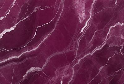 The primary subject of the image is a marble wall with a purple hue. The setting is a room with a purple marble wall, which serves as the background. The visual style is a close-up of the marble wall, showcasing its texture and color. The colors and mood of the image are predominantly purple, creating a calm and elegant atmosphere.