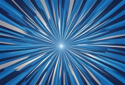The primary subject of the image is a bright blue light, which appears to be a light source or a star. The setting is a blue background, which creates a contrasting and visually appealing environment. The visual style of the image is digital art, as it is a well-crafted and detailed representation of the light source. The colors and mood of the image are predominantly blue, creating a sense of calmness and tranquility.