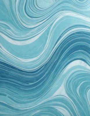 The primary subject of the image is a blue and white marble tile. The setting is a bathroom, as indicated by the presence of the marble tile. The visual style is a close-up of the tile, showcasing its intricate design. The dominant colors are blue and white, creating a calm and soothing atmosphere.