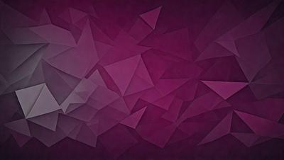 The primary subject of the image is a purple background with a geometric pattern. The setting is a dark room, and the visual style is a combination of digital art and illustration. The dominant colors are purple and black, creating a moody and dramatic atmosphere.