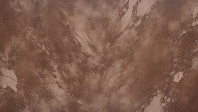 The primary subject of the image is a brown, textured surface with a patterned design. The setting appears to be a room with a wall or a piece of furniture featuring this unique design. The visual style of the image is a close-up of the textured surface, showcasing its intricate pattern. The colors and mood of the image are warm and earthy, with the brown tones creating a sense of natural texture and depth.