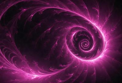 The primary subject of the image is a spiral pattern, which is the main object, scene, or focus of the image. The spiral pattern is set against a pink background, creating a visually striking and vibrant scene. The visual style of the image is a combination of photo and digital art, as it appears to be a close-up of a spiral pattern with a pink background. The colors and mood of the image are predominantly pink, which gives it a warm and inviting atmosphere.