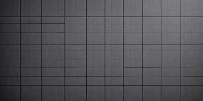 The primary subject of the image is a large, square, black and white pattern. The setting is a black background, which creates a striking contrast with the pattern. The visual style is a combination of a photo and a digital art, as the pattern appears to be a blend of both. The colors and mood of the image are predominantly black and white, giving it a classic and timeless appearance.