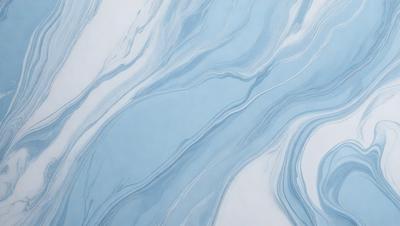 The primary subject of the image is a blue and white swirling pattern, which appears to be a painting or a digital artwork. The setting is a white background, which provides a clean and minimalist appearance. The visual style is a combination of artistic expression and digital manipulation. The dominant colors are blue and white, creating a sense of calmness and tranquility.