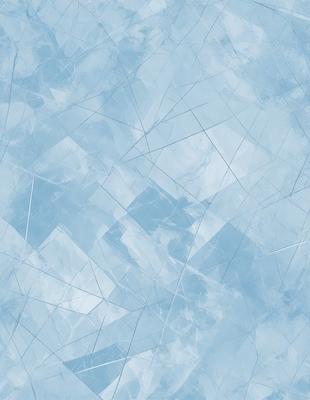 The primary subject of the image is a blue and white patterned surface, which appears to be a wall or a piece of artwork. The setting is a room with a blue and white color scheme. The visual style is a combination of digital art and illustration, creating a unique and eye-catching design. The dominant colors are blue and white, giving the scene a calm and soothing atmosphere.