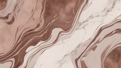 The primary subject of the image is a marble tile with a unique pattern. The setting is a bathroom, as indicated by the presence of a sink. The visual style is a close-up of the marble tile, showcasing its intricate design. The colors and mood of the image are predominantly neutral, with the marble tile being the main focus.