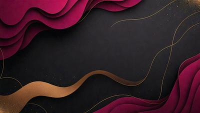 The primary subject of the image is a long, curly, and flowing piece of gold or brown hair. The setting is a dark background, which contrasts with the hair's color. The visual style appears to be a digital art or illustration, as the hair is depicted in a detailed and artistic manner. The colors and mood of the image are predominantly dark, with the gold or brown hair being the main focal point and source of visual interest.