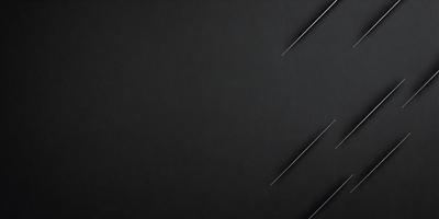 The primary subject of the image is a close-up of a black background with a pattern of white lines. The setting is a dark room, and the visual style appears to be a digital art or illustration. The dominant colors are black and white, creating a moody and dramatic atmosphere.