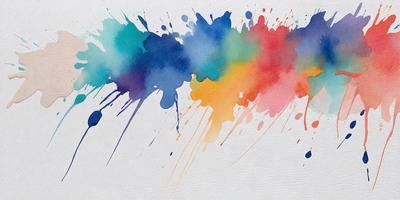 The primary subject of the image is a painting or drawing of a colorful splash, featuring a mix of blue, orange, and yellow colors. The setting is a white background, which provides a clean and uncluttered appearance. The visual style is a combination of artistic expression and digital art, as the colors and patterns are vibrant and eye-catching. The overall atmosphere is lively and energetic, as the colors and patterns create a sense of movement and dynamism.