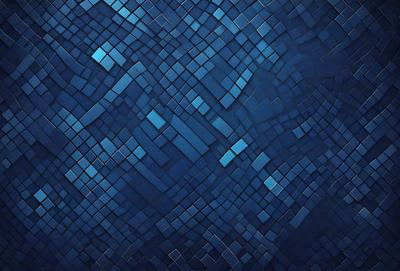 The primary subject of the image is a blue and white patterned wallpaper. The setting is a blue background, and the visual style is a digital art or illustration. The dominant colors are blue and white, creating a calm and soothing atmosphere.