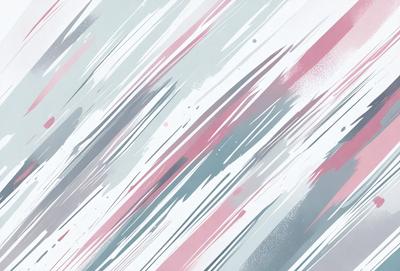 The primary subject of the image is a painting or drawing featuring a colorful, abstract design. The setting is a white background, which contrasts with the vibrant colors of the artwork. The visual style appears to be a mix of digital art and traditional painting, creating a unique and eye-catching piece. The dominant colors in the artwork are pink, blue, and white, giving the piece a lively and energetic atmosphere.