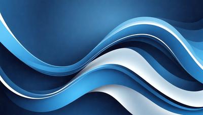 The primary subject of the image is a blue wave, which is the main focus of the scene. The setting is a blue background, which creates a visually appealing contrast with the wave. The visual style of the image is digital art, as it is a well-crafted and detailed representation of the wave. The dominant colors in the image are blue and white, giving it a calm and serene atmosphere.