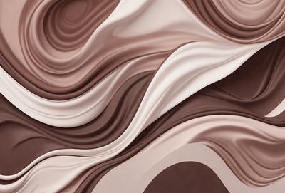 The primary subject of the image is a large, intricate, and colorful design that resembles a painting or a digital artwork. The setting is a wall, and the visual style appears to be a combination of photo and digital art. The colors and mood of the image are vibrant and lively, with a focus on the artistic elements of the design.