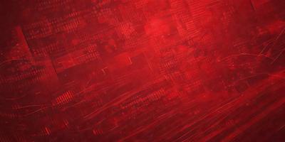 The primary subject of the image is a red background with a pattern of squares. The setting is a red wall, and the visual style appears to be a digital art or illustration. The dominant colors are red and the overall atmosphere is bold and striking.