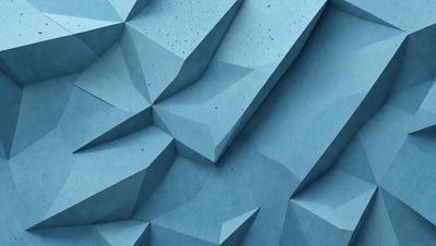 The primary subject of the image is a blue, geometric pattern. The setting is a blue background, which creates a visually striking contrast with the pattern. The visual style is a combination of digital art and illustration, giving the image a modern and artistic appearance. The dominant colors are blue and white, creating a calm and soothing atmosphere.