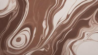 The primary subject of the image is a brown and white patterned wallpaper. The setting is a room with a brown and white striped wallpaper. The visual style is a patterned wallpaper, which gives the room a unique and artistic appearance. The dominant colors are brown and white, creating a warm and inviting atmosphere.