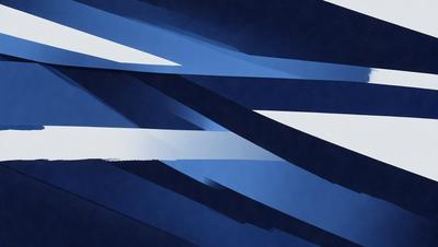 The primary subject of the image is a blue and white striped pattern. The setting is a blue background, and the visual style appears to be a digital art or illustration. The colors and mood of the image are predominantly blue and white, creating a calm and soothing atmosphere.