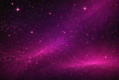 The primary subject of the image is a purple background with a starry sky. The setting is a space with a purple hue, creating a unique and visually striking atmosphere. The visual style is a combination of a photo and digital art, as the purple background is digitally created, while the starry sky is a natural element. The colors and mood of the image are predominantly purple, giving it a calming and serene vibe.