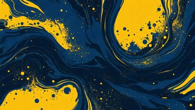 The primary subject of the image is a blue and yellow swirl pattern, which is the main object, scene, or focus of the image. The setting or background features a blue and yellow swirl pattern, which is the environment, backdrop, or surface visible in the image. The visual style of the image is digital art, as it is a digital illustration or drawing. The dominant colors in the image are blue and yellow, creating a vibrant and lively atmosphere.