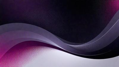 The primary subject of the image is a purple and white wave pattern. The setting is a dark background, which contrasts with the wave pattern. The visual style is a combination of digital art and illustration, creating a unique and eye-catching design. The dominant colors are purple and white, giving the image a calming and soothing atmosphere.