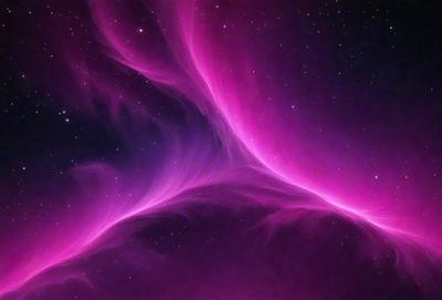 The primary subject of the image is a pink nebula, which is a swirling mass of gas and dust in space. The setting is a dark, star-filled sky, with the nebula being the main focus of the image. The visual style is a combination of a photo and digital art, creating a unique and captivating representation of the pink nebula. The colors and mood of the image are predominantly pink, giving it a warm and vibrant atmosphere.