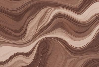 The primary subject of the image is a wooden surface with a swirling pattern. The setting is a room with a wooden floor, and the visual style is a close-up of the wooden surface. The colors and mood of the image are warm and natural, with the wooden surface being the main focus.