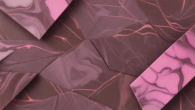 The primary subject of the image is a close-up of a marbled surface, which appears to be a piece of marble or a marbled wall. The setting is a room with a pinkish hue, which adds to the overall atmosphere. The visual style of the image is a close-up of the marbled surface, showcasing its intricate patterns and textures. The colors and mood of the image are predominantly pink, creating a warm and inviting ambiance.