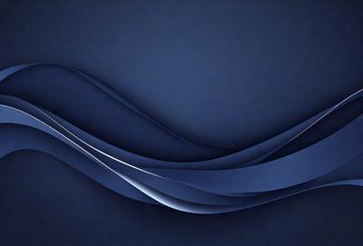 The primary subject of the image is a blue background with a wave-like pattern. The setting is a dark blue background, which creates a contrast with the wave pattern. The visual style is a combination of digital art and illustration, as the wave pattern is created using a digital medium. The colors and mood of the image are predominantly blue, with a sense of calmness and tranquility.