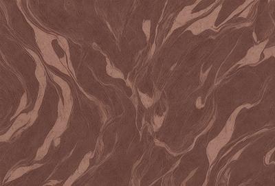 The primary subject of the image is a close-up of a brown and white marbled surface, which appears to be a piece of wood or a wall with a patterned texture. The setting is a room with a brown and white marbled wall, and the visual style is a close-up of the marbled surface. The colors and mood of the image are predominantly brown and white, creating a warm and natural atmosphere.