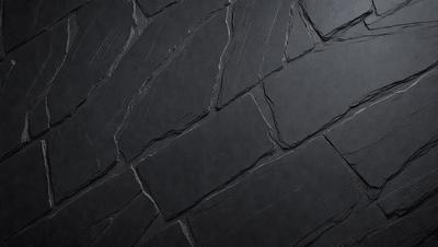 The primary subject of the image is a black brick wall. The setting is a dark room, and the visual style is a close-up of the brick wall. The colors and mood of the image are predominantly dark and moody, with the black brick wall being the main focus.