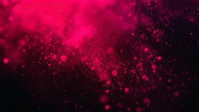The primary subject of the image is a close-up of a pink, purple, and white cloud. The cloud is surrounded by a dark background, creating a striking contrast. The visual style of the image is a close-up of the cloud, which gives a sense of depth and detail. The colors and mood of the image are predominantly pink and purple, creating a warm and inviting atmosphere.